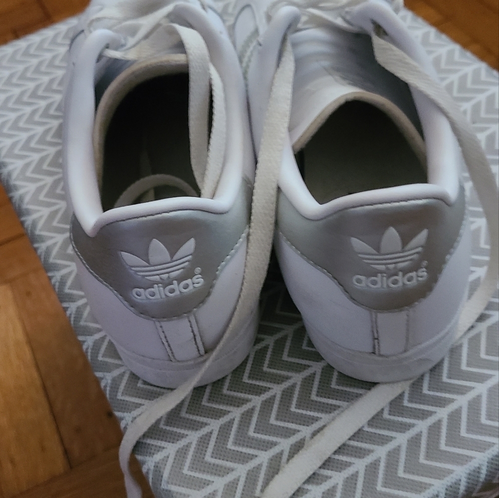 Adidas Grand Court All Leather Sneakers size 7 hp 21x🔥🔥🔥🔥 - Picture 7 of 11